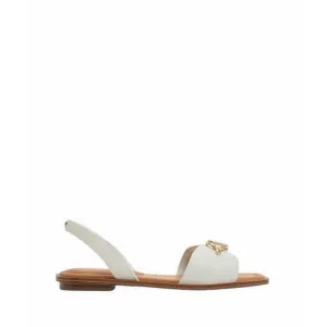 ALDO GOASSI FLAT SANDALS - WHITE/BONE
