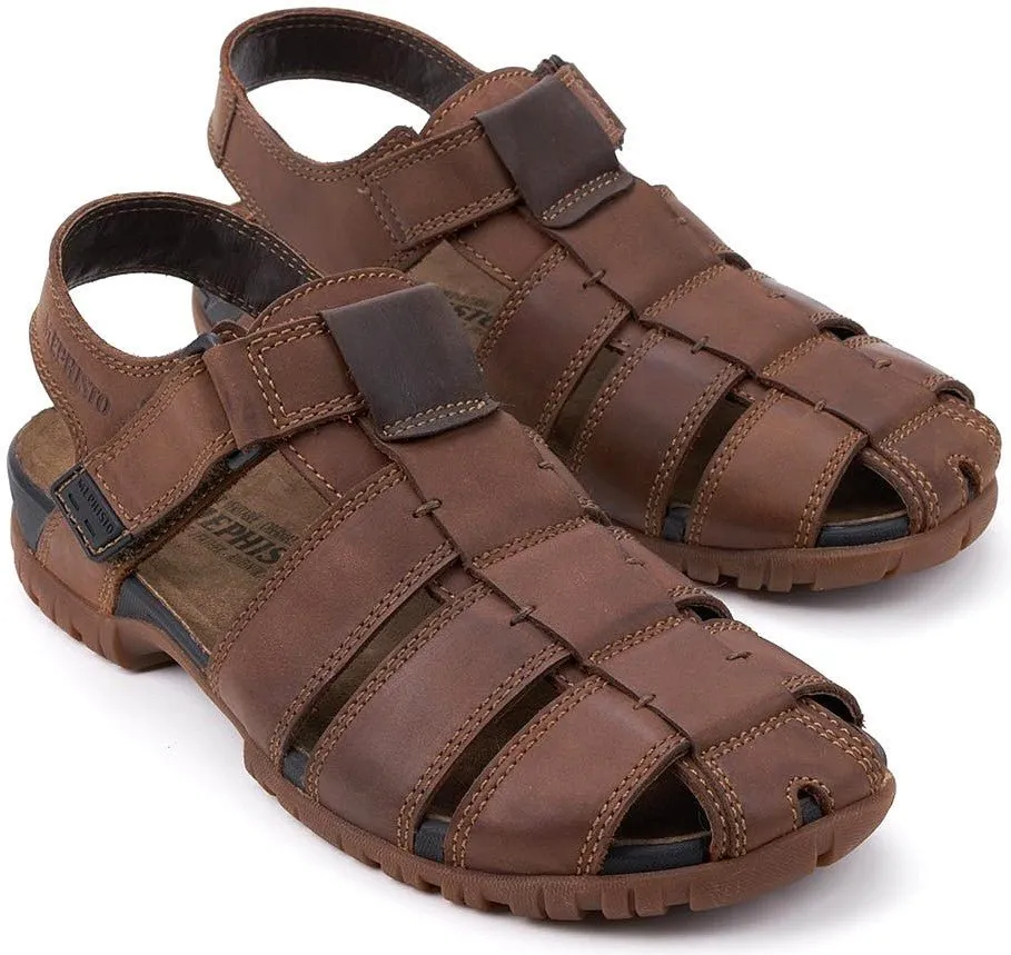 'Basile' men's sandal - chestnut brown
