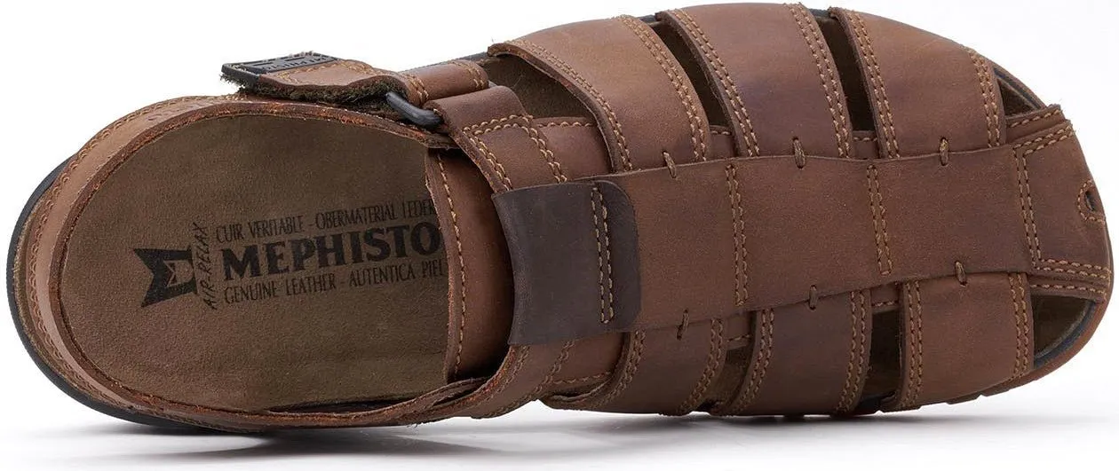 'Basile' men's sandal - chestnut brown