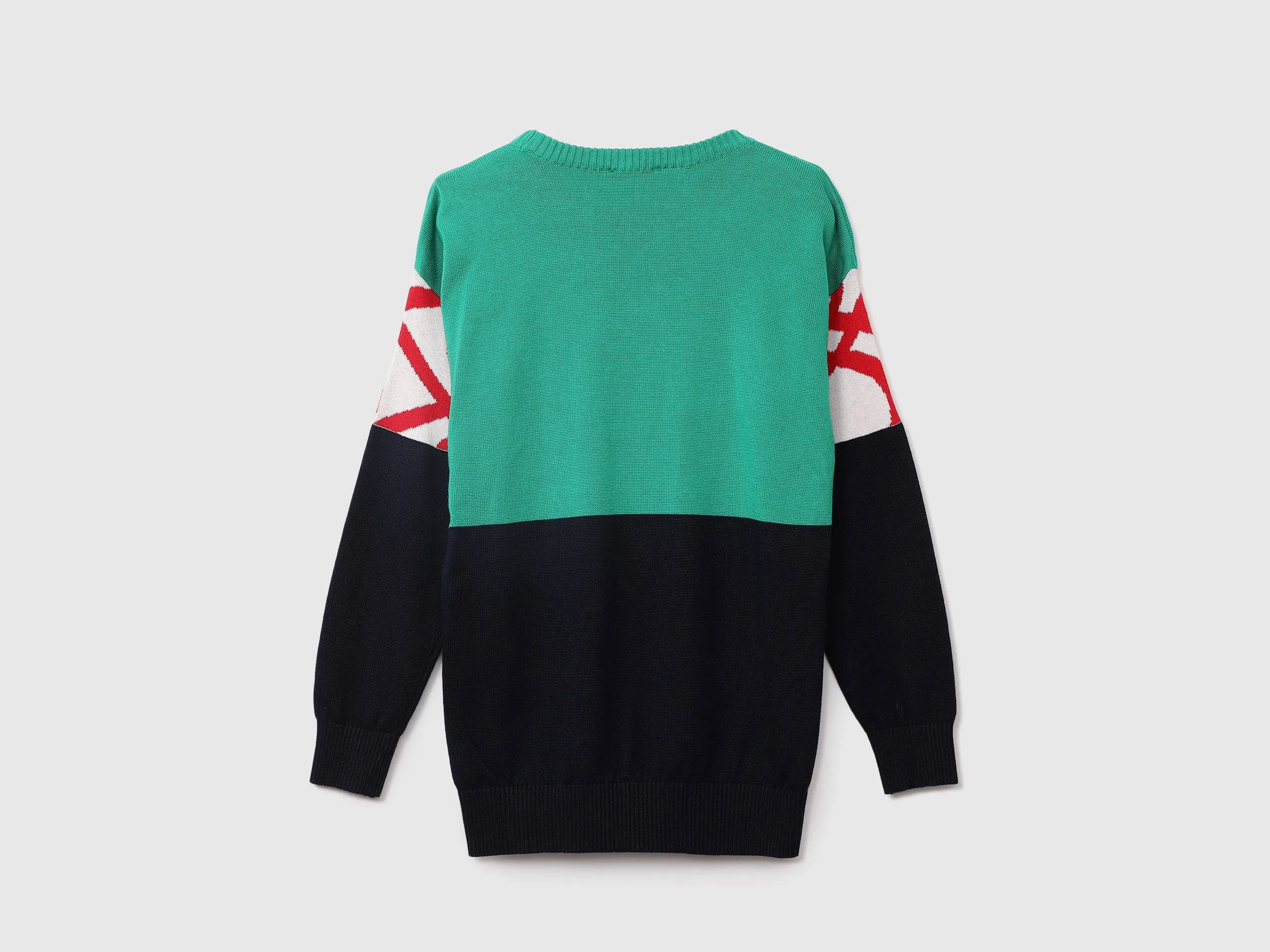 Boys Long Sleeve Colorblocked Sweater