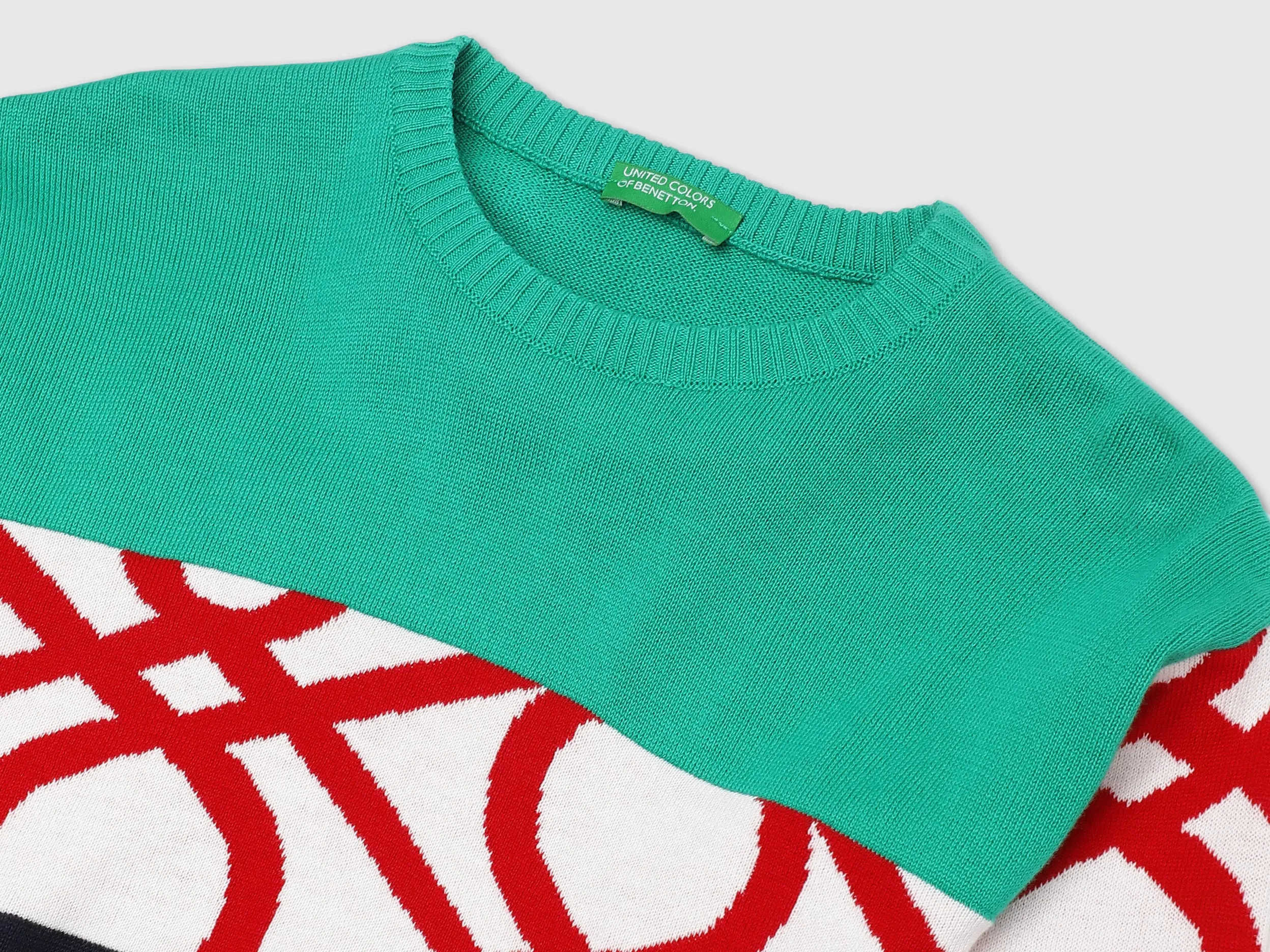 Boys Long Sleeve Colorblocked Sweater