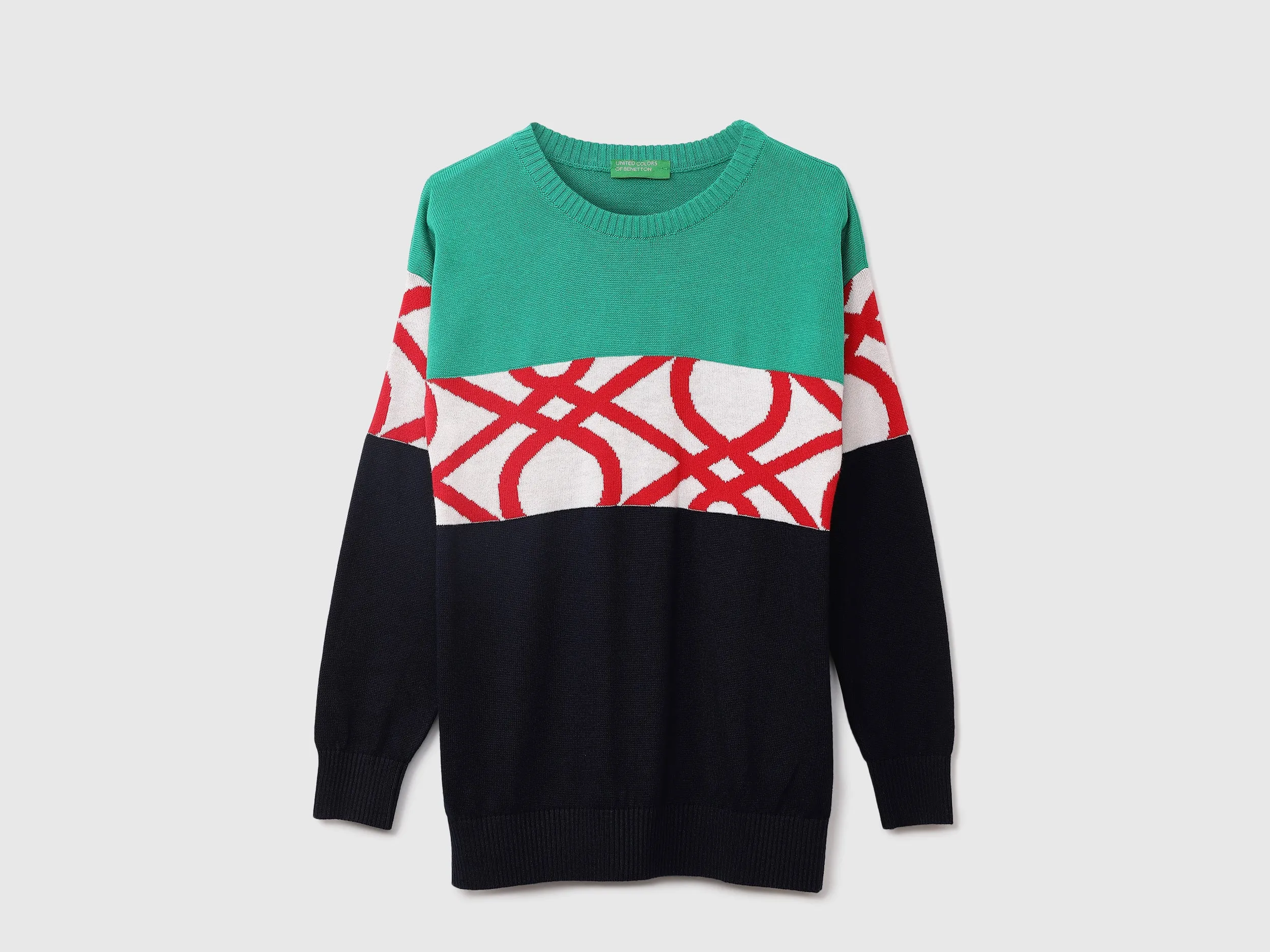 Boys Long Sleeve Colorblocked Sweater