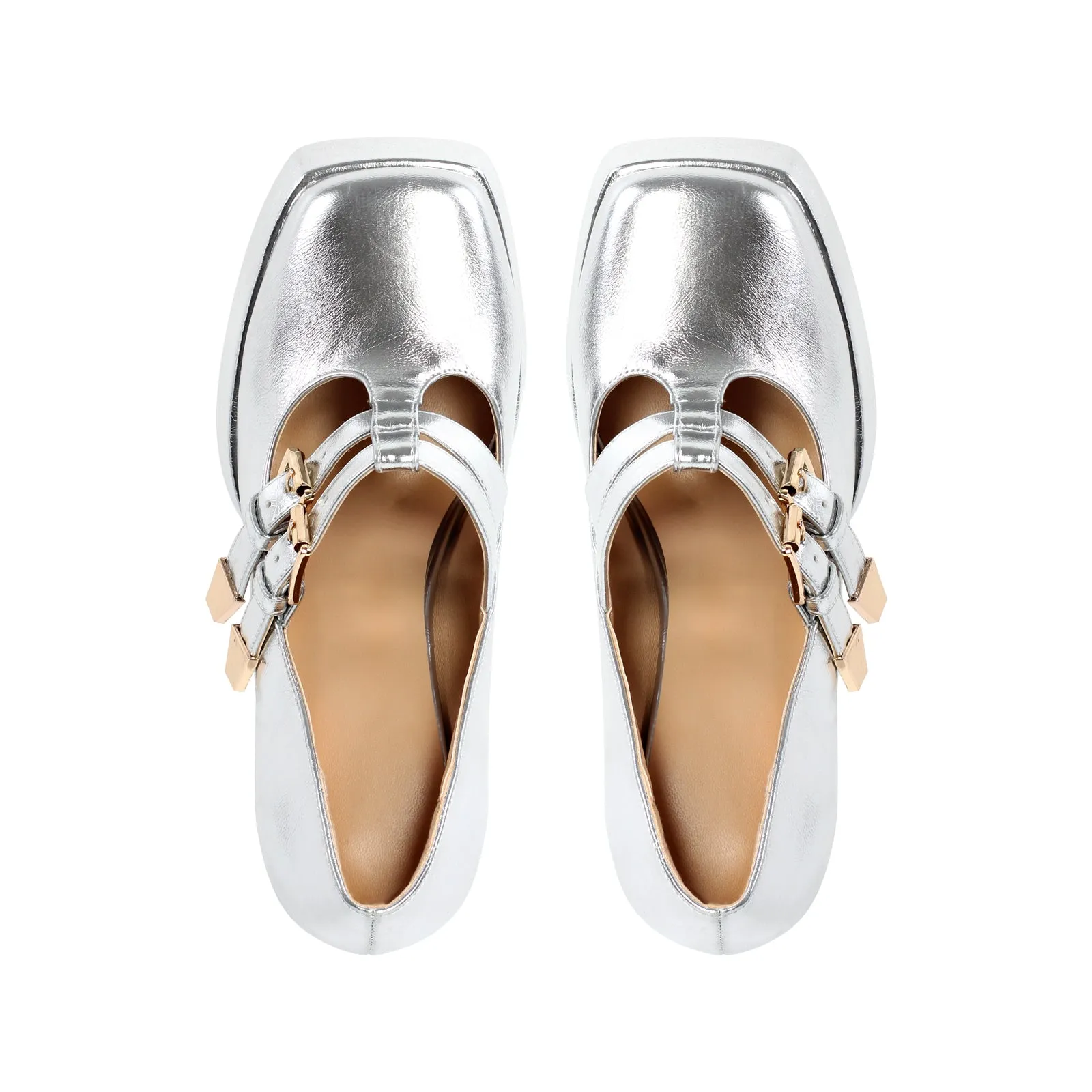 Chunky Heel Straps Mary Jane Pumps