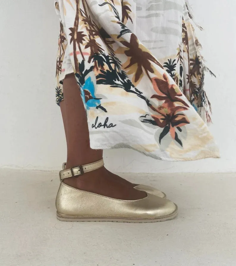 Flexible barefoot ballerinas