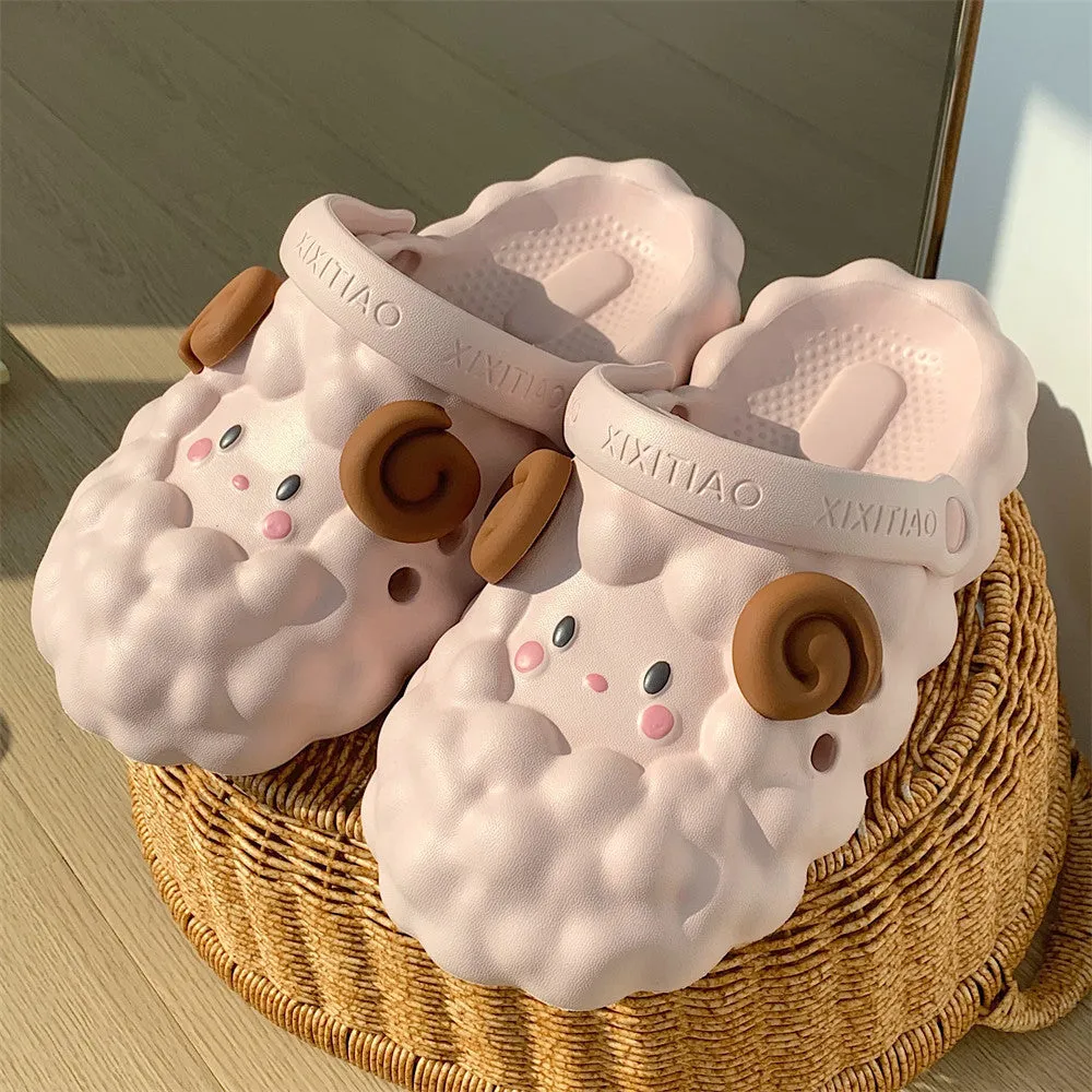 Fluffy Sheep Cloud Sandals – Cozy, Cute & Oh-So-Comfy!