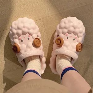 Fluffy Sheep Cloud Sandals – Cozy, Cute & Oh-So-Comfy!
