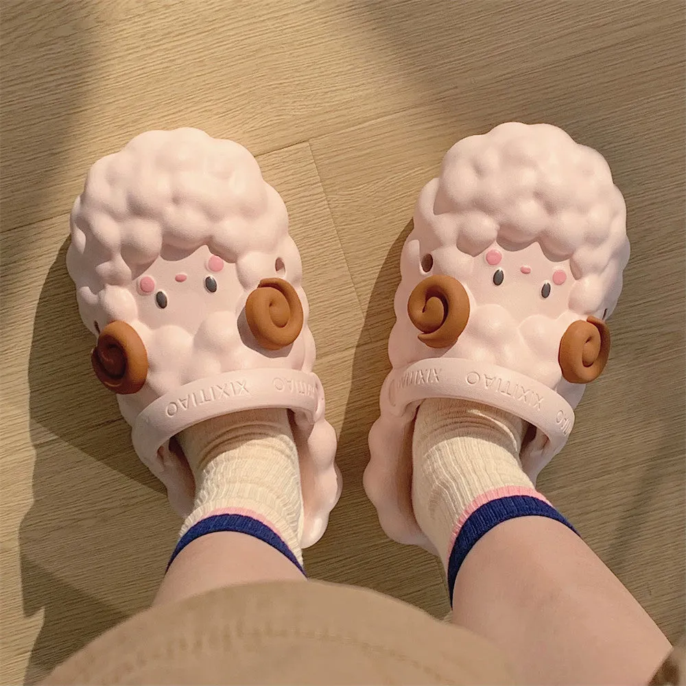 Fluffy Sheep Cloud Sandals – Cozy, Cute & Oh-So-Comfy!