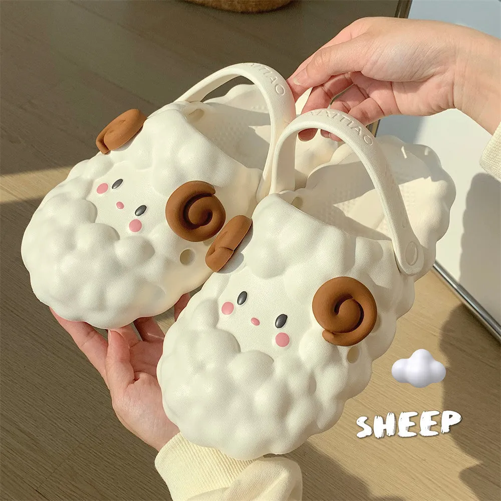 Fluffy Sheep Cloud Sandals – Cozy, Cute & Oh-So-Comfy!