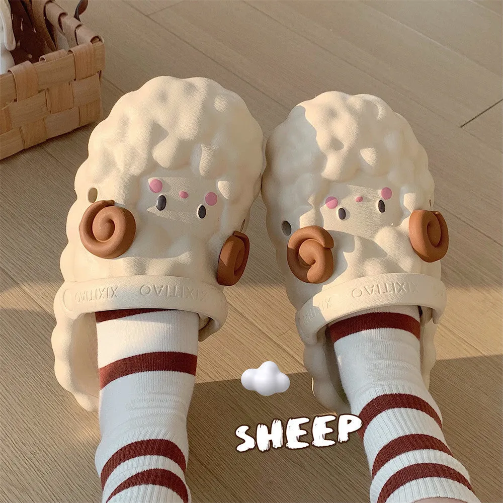 Fluffy Sheep Cloud Sandals – Cozy, Cute & Oh-So-Comfy!