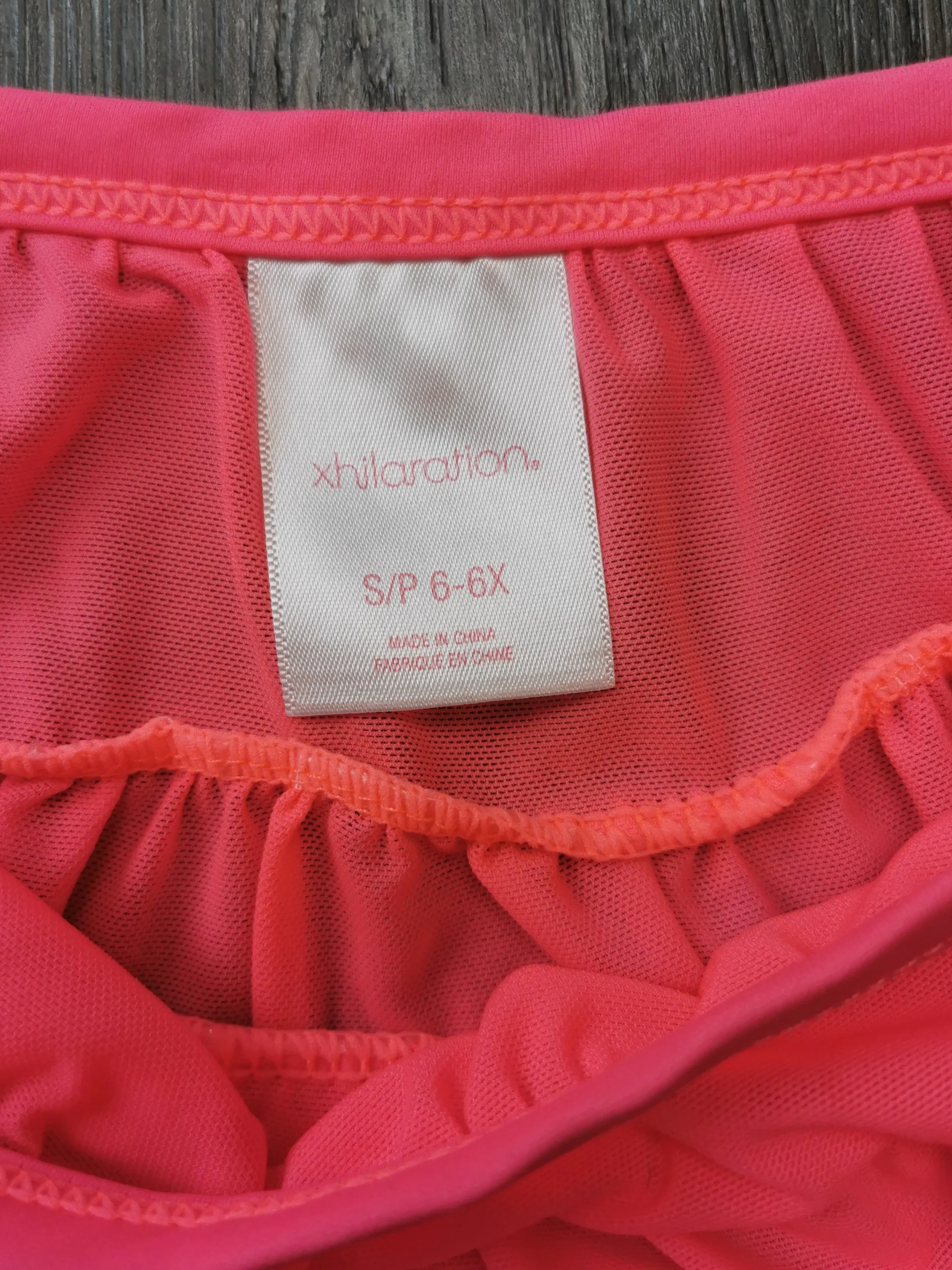GIRL SIZE SMALL (6 YEARS / 6X) - XHILARATION, Ruffled Swim Cover EUC B52