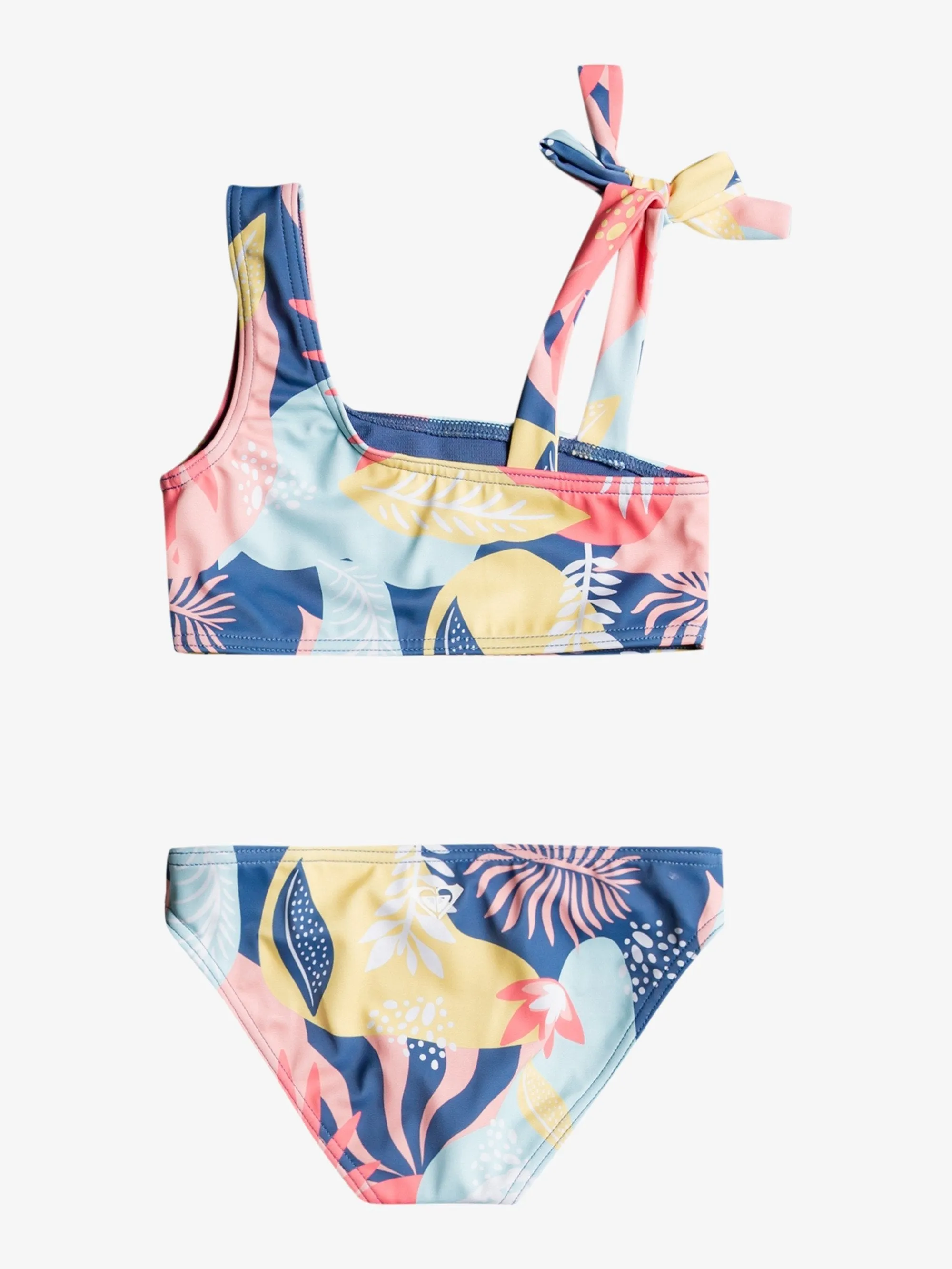 Girls 2-7 Flowery Mood Crop Top Bikini Set