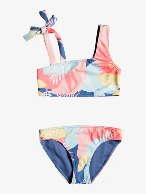 Girls 2-7 Flowery Mood Crop Top Bikini Set