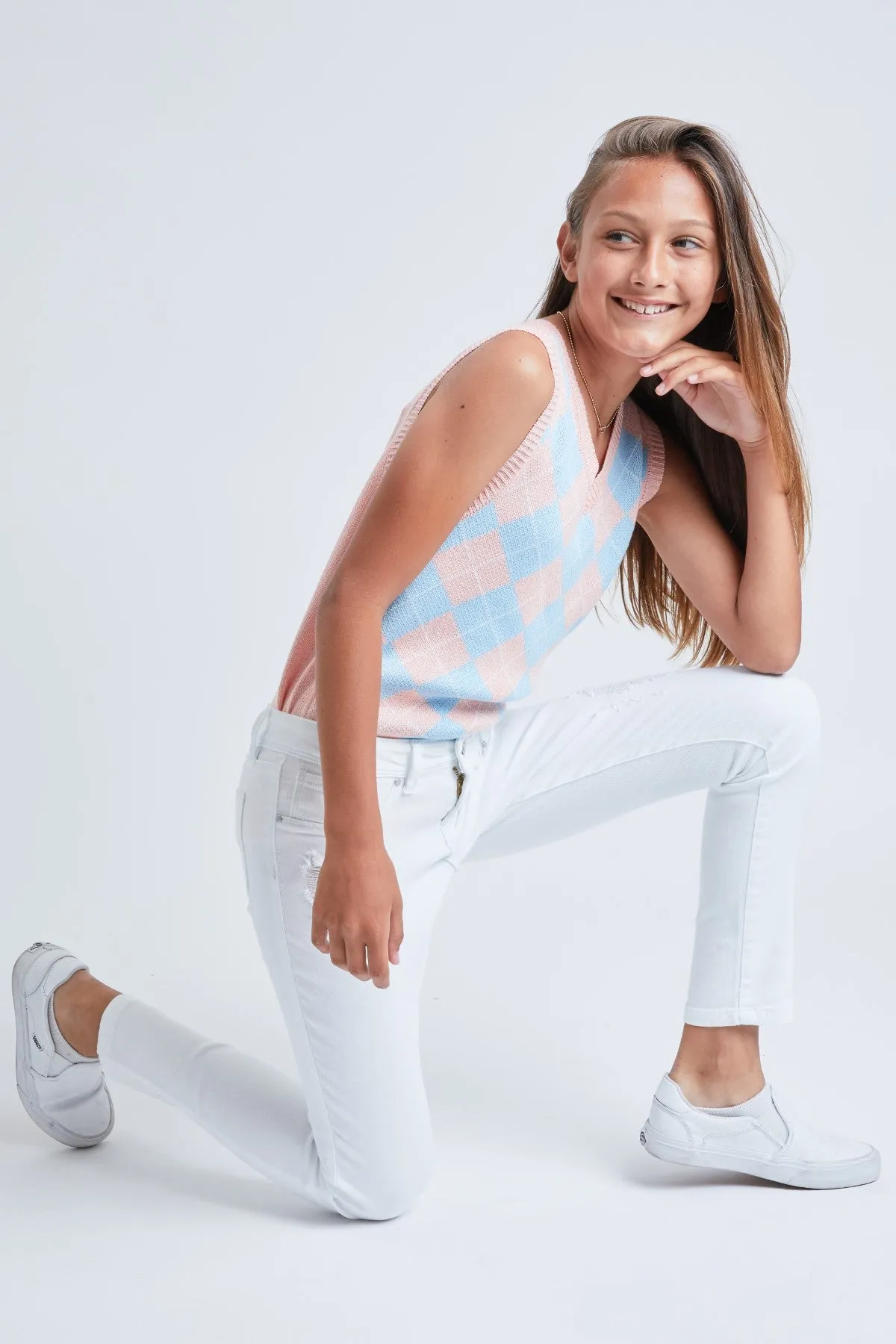 Girls Faux Front Pocket Skinny Jean, Pack of 12