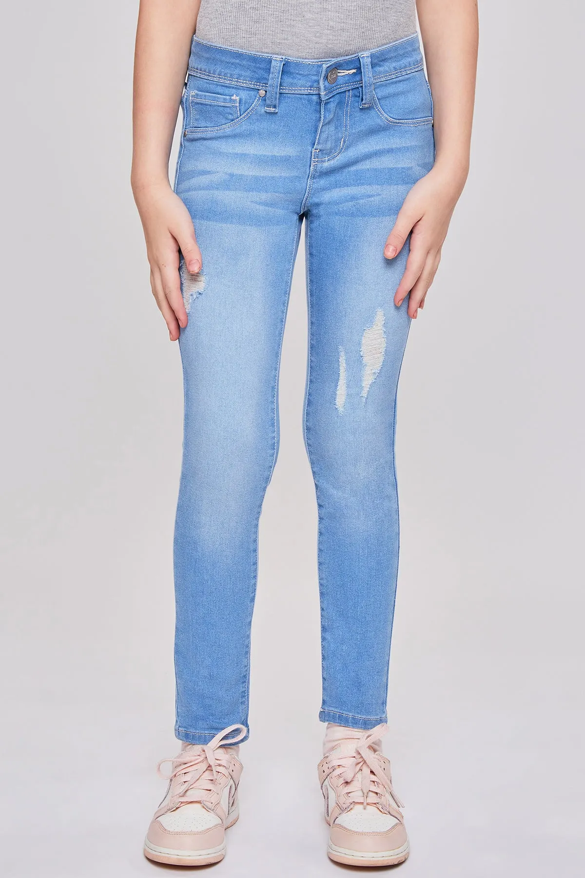 Girls Faux Front Pocket Skinny Jean, Pack of 12