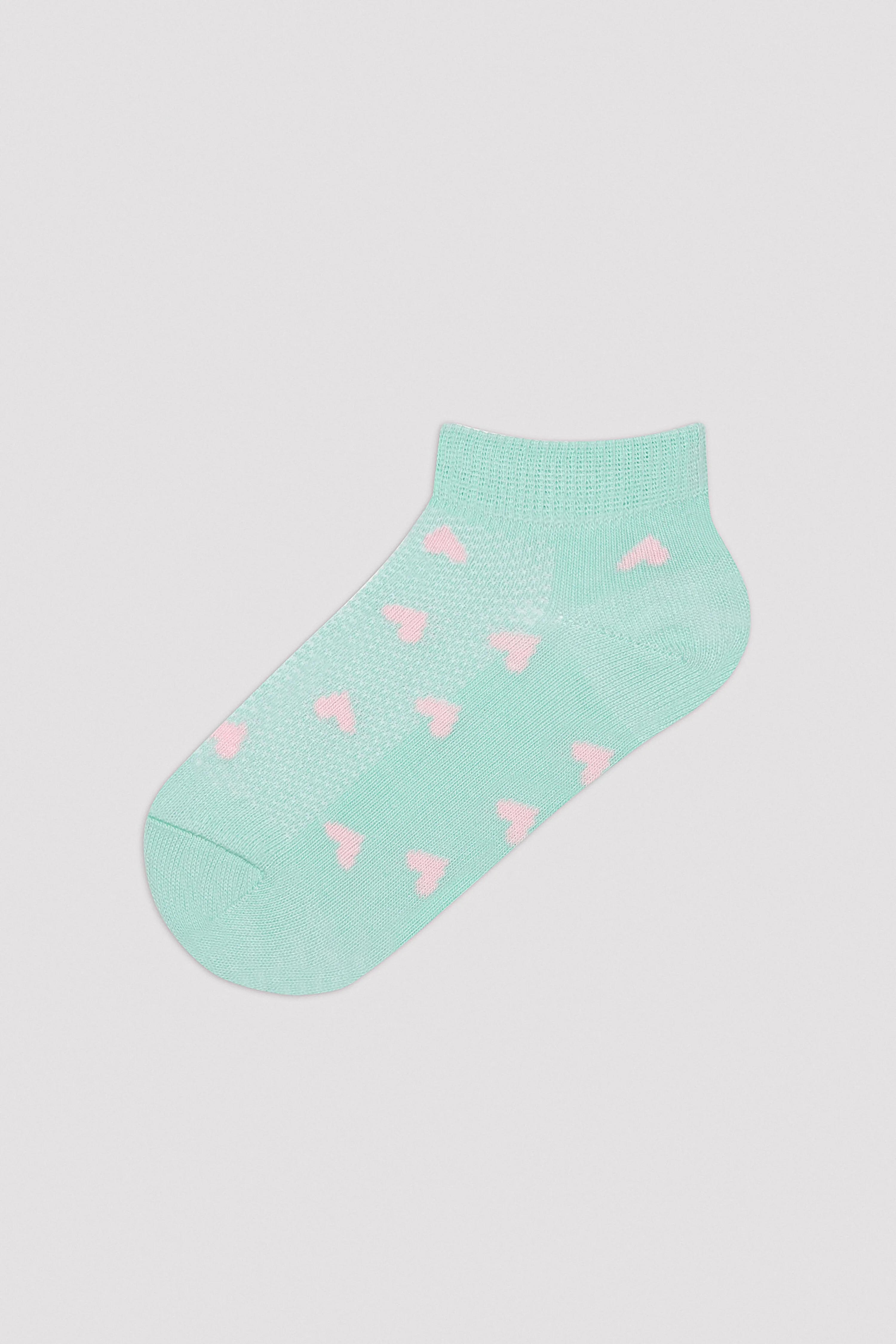 Girls Tiny Hearts 4in1 Liner Socks