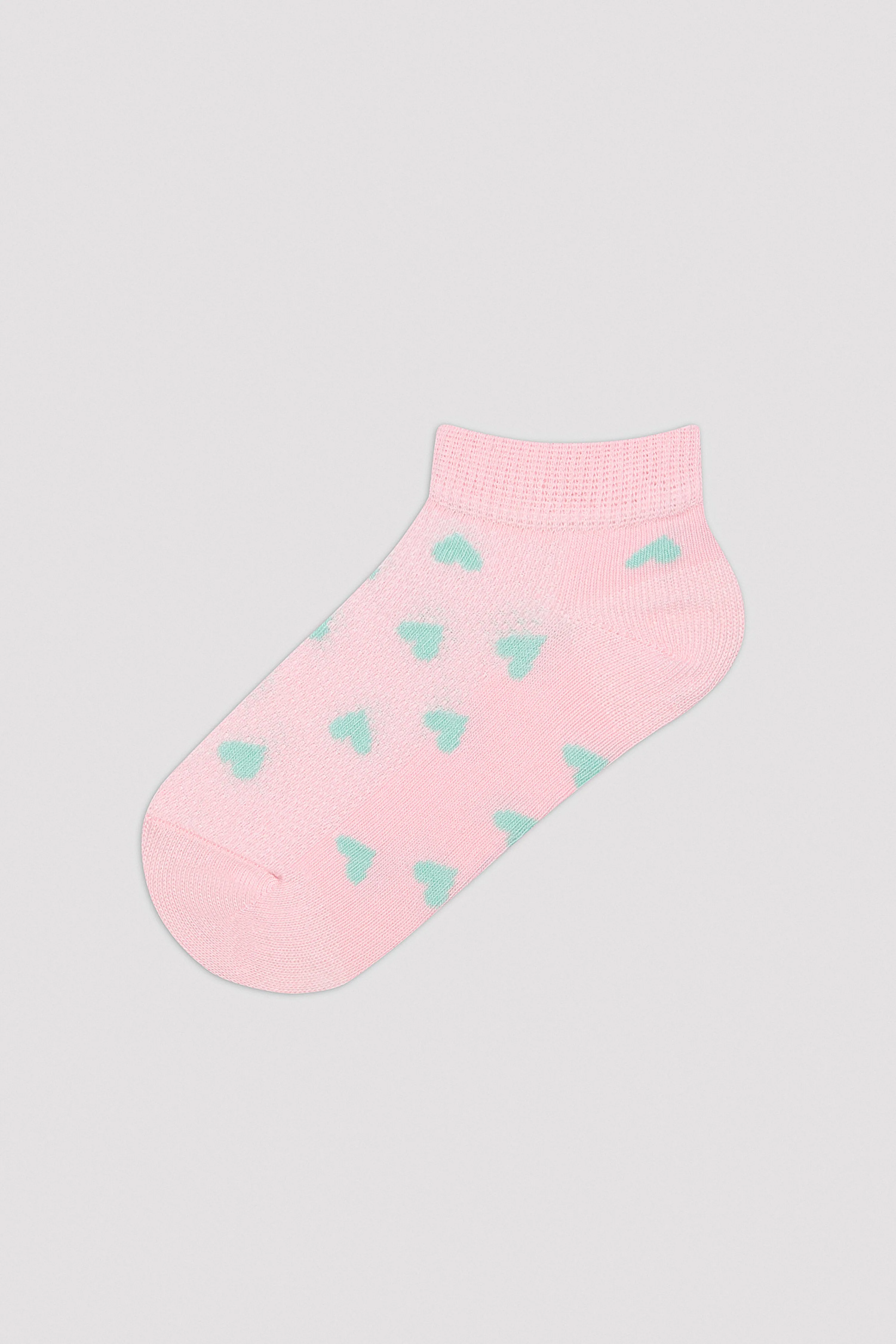 Girls Tiny Hearts 4in1 Liner Socks