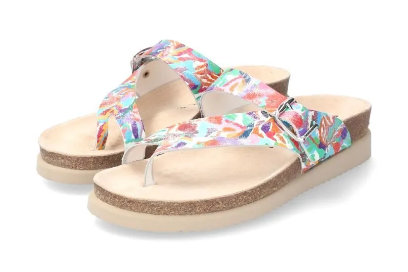 'Helen' women's slide toe sandal - flower mix