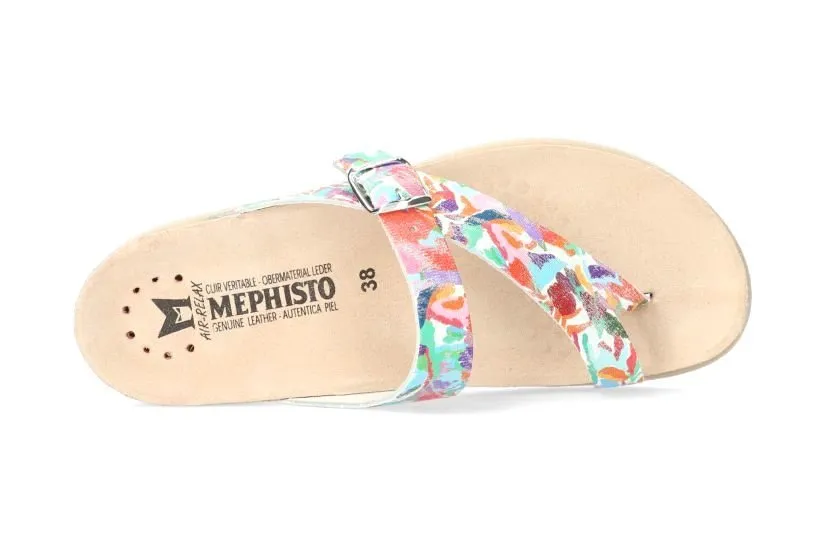 'Helen' women's slide toe sandal - flower mix