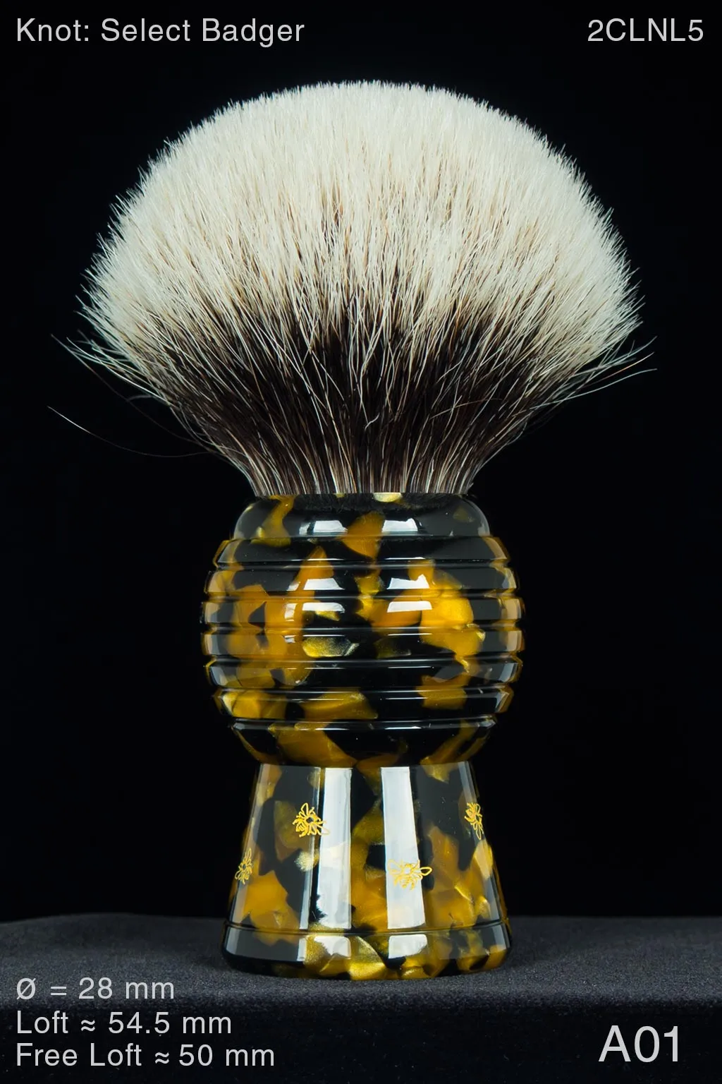 High-rise Beehive 28 mm Honey Noir
