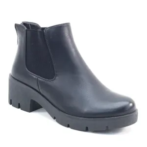 Jess - Elevated Black Bootie
