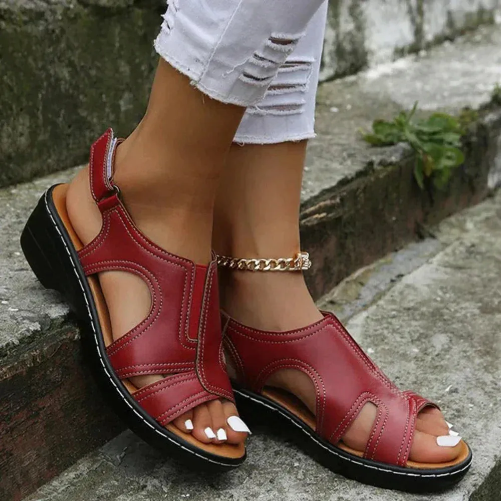 Jolie - Sandales en cuir orthopédique