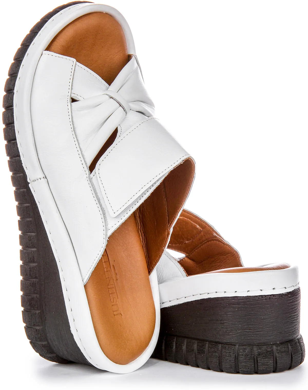 Justinreess England Sloane Soft Footbed In White For Women | Secret Sale