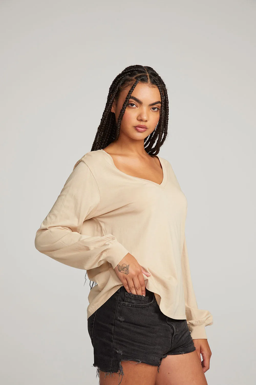 Kara Cappuccino Long Sleeve