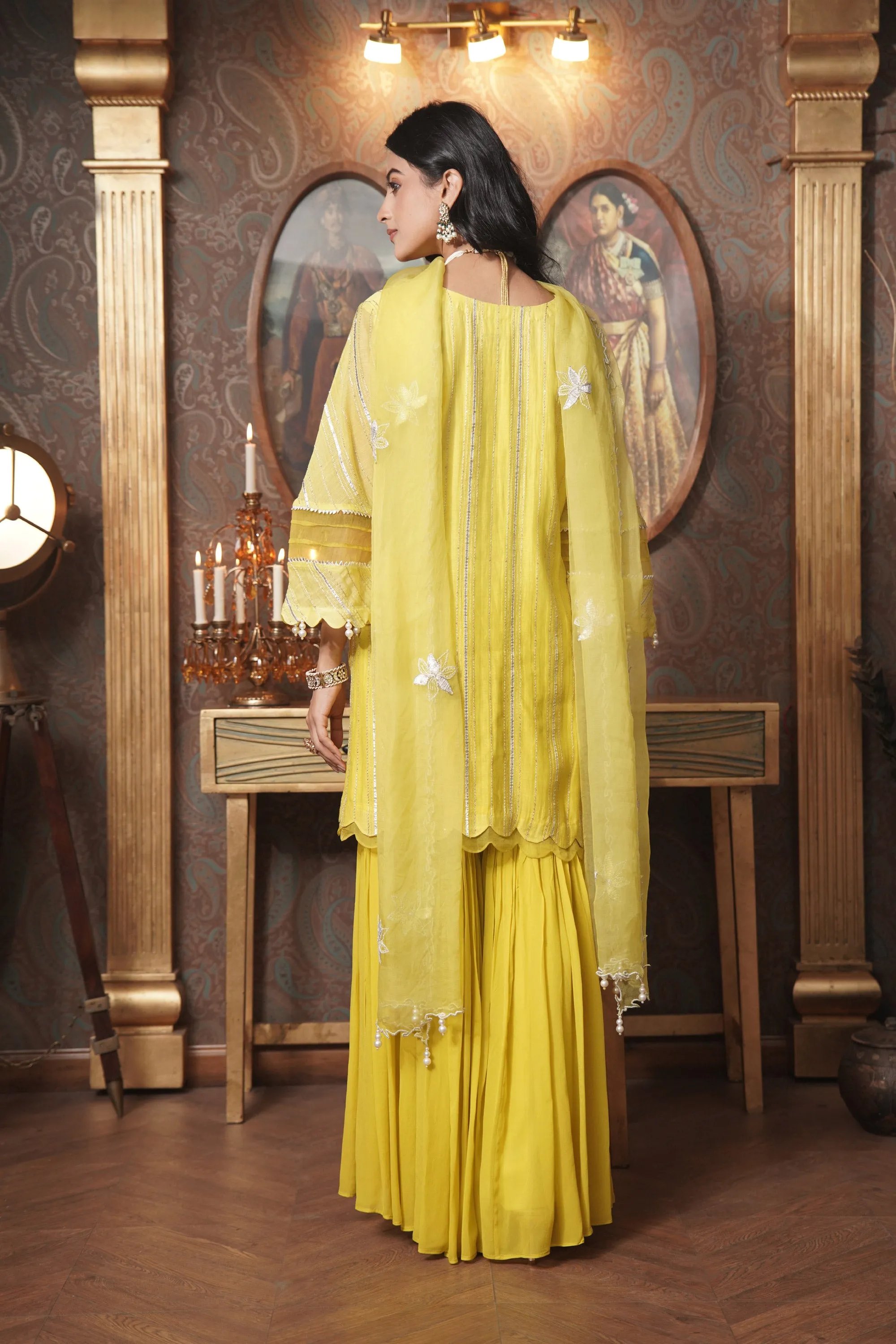 Lime Zoya Kurta Set