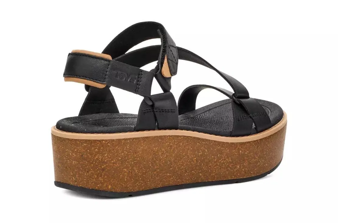 'Madera Wedge' women's sandal - Black