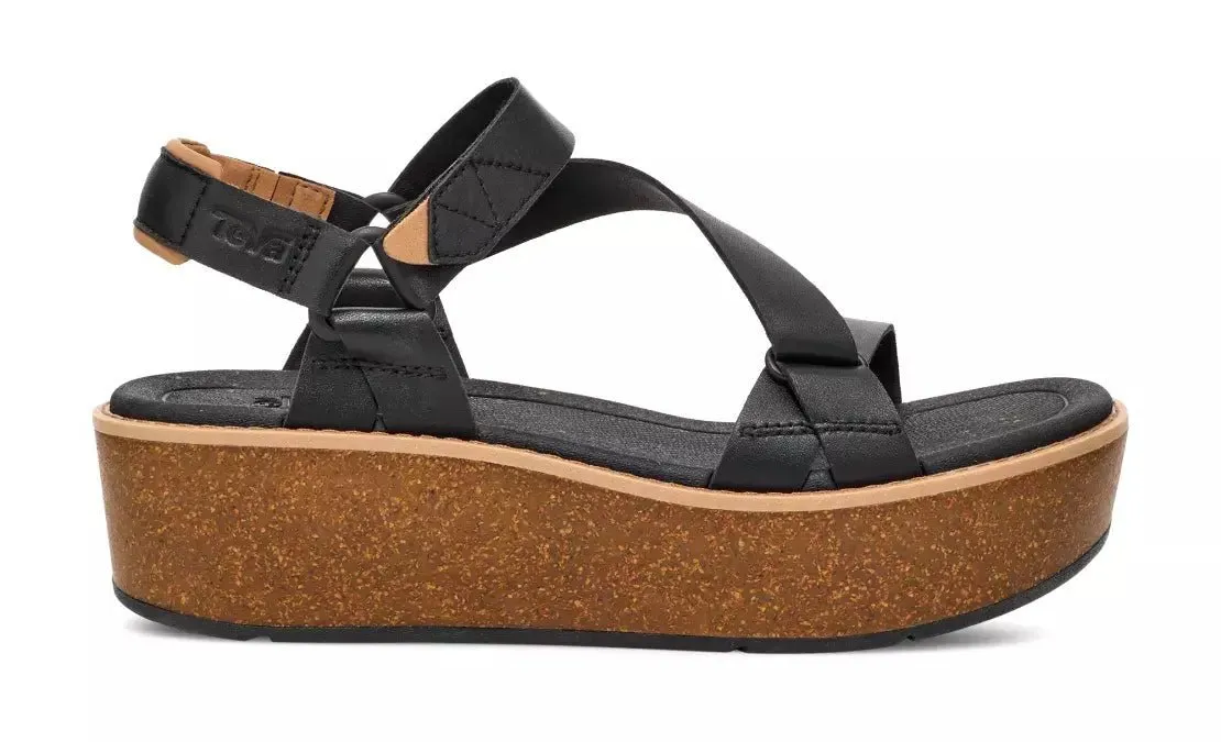 'Madera Wedge' women's sandal - Black