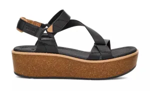 'Madera Wedge' women's sandal - Black