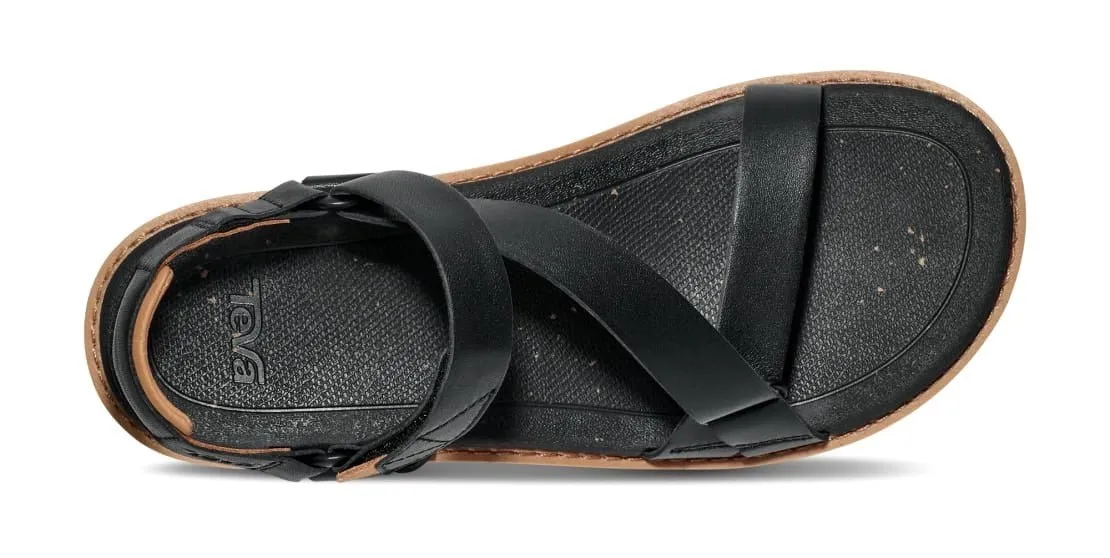 'Madera Wedge' women's sandal - Black