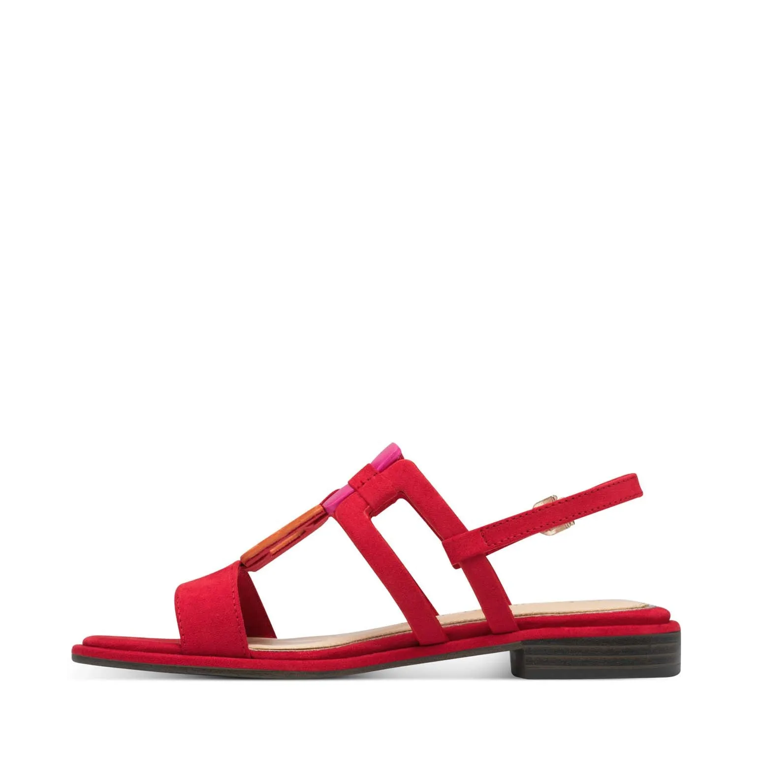 Marco Tozzi Flat Sandal Red Comb
