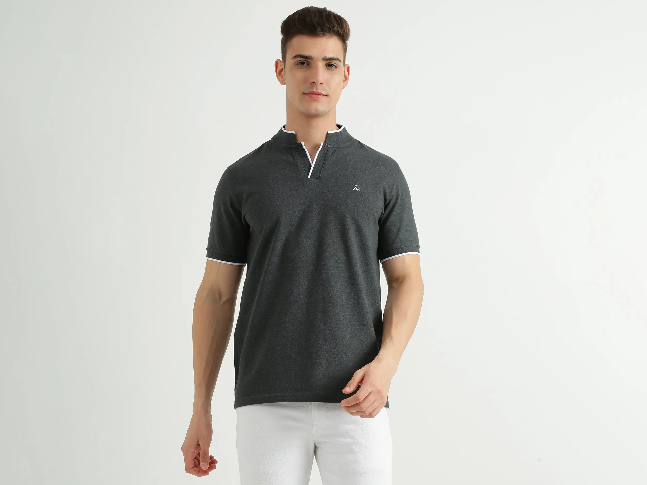 Mens Short Sleeve Tipping T-Shirt
