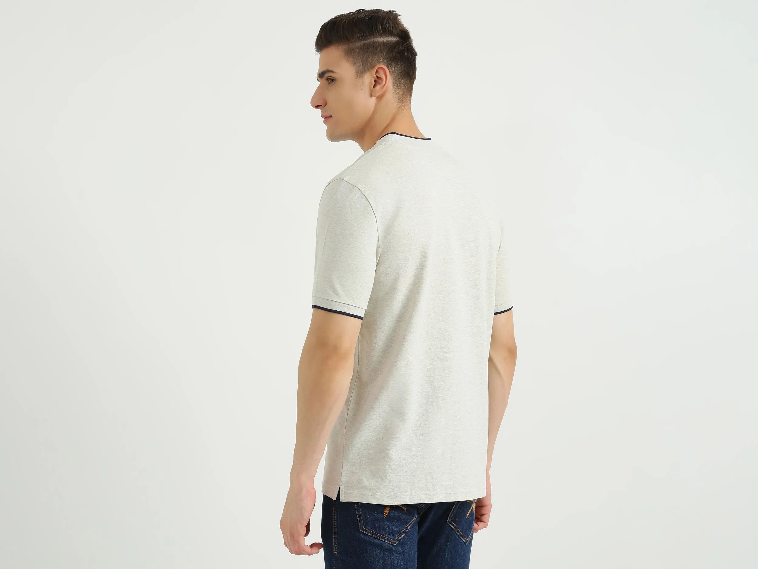 Mens Short Sleeve Tipping T-Shirt