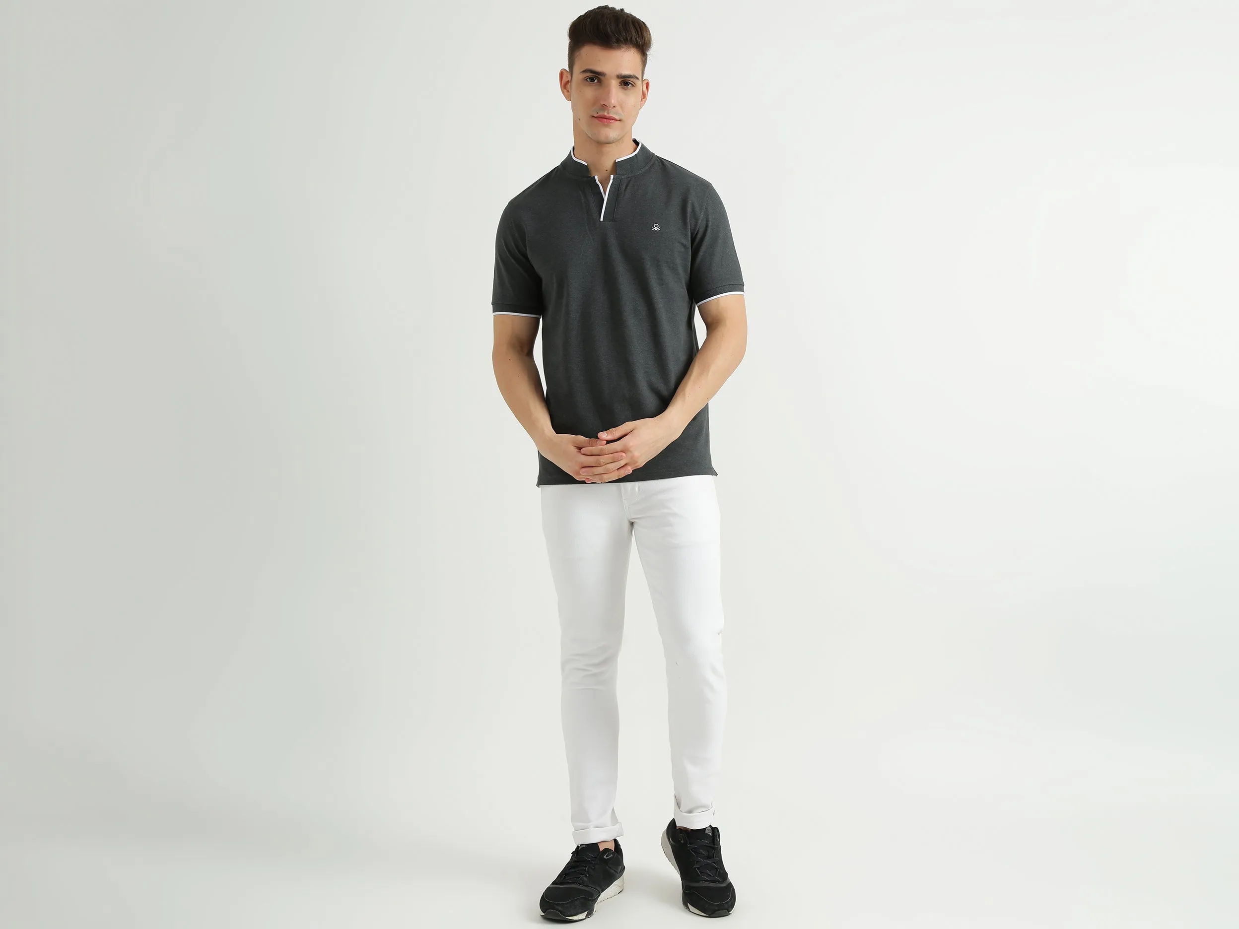 Mens Short Sleeve Tipping T-Shirt
