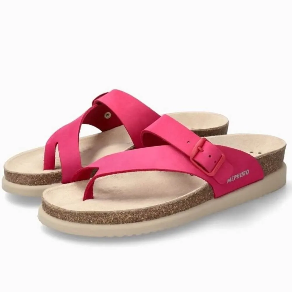 Mephisto Helen Toe Post Sandal-FUCHSIA