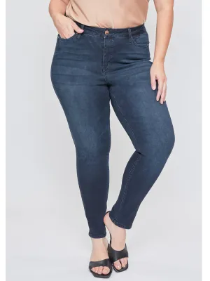 Missy Plus Women’S Plus High-Rise Basic 1-Button Skinny Jean, Pack Of 10