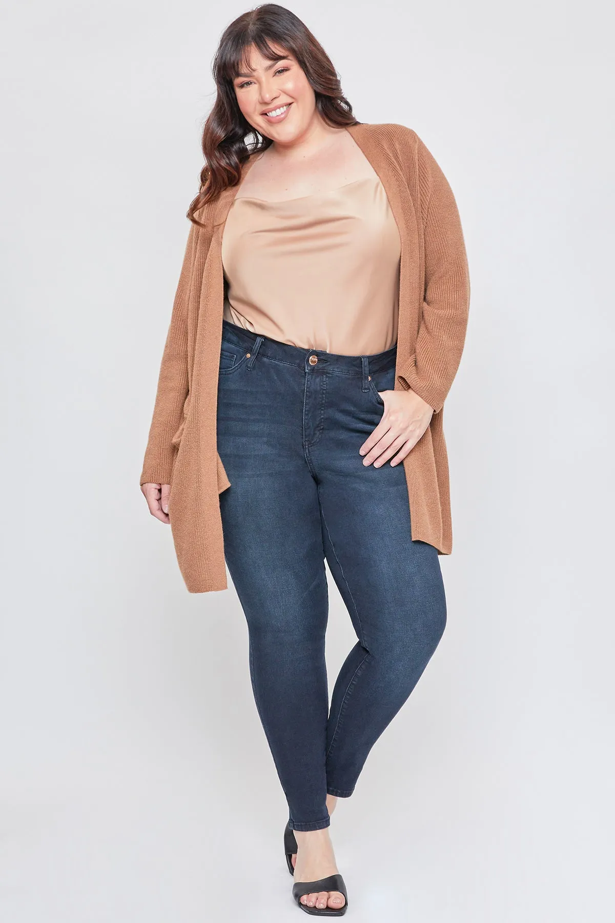 Missy Plus Women’S Plus High-Rise Basic 1-Button Skinny Jean, Pack Of 10