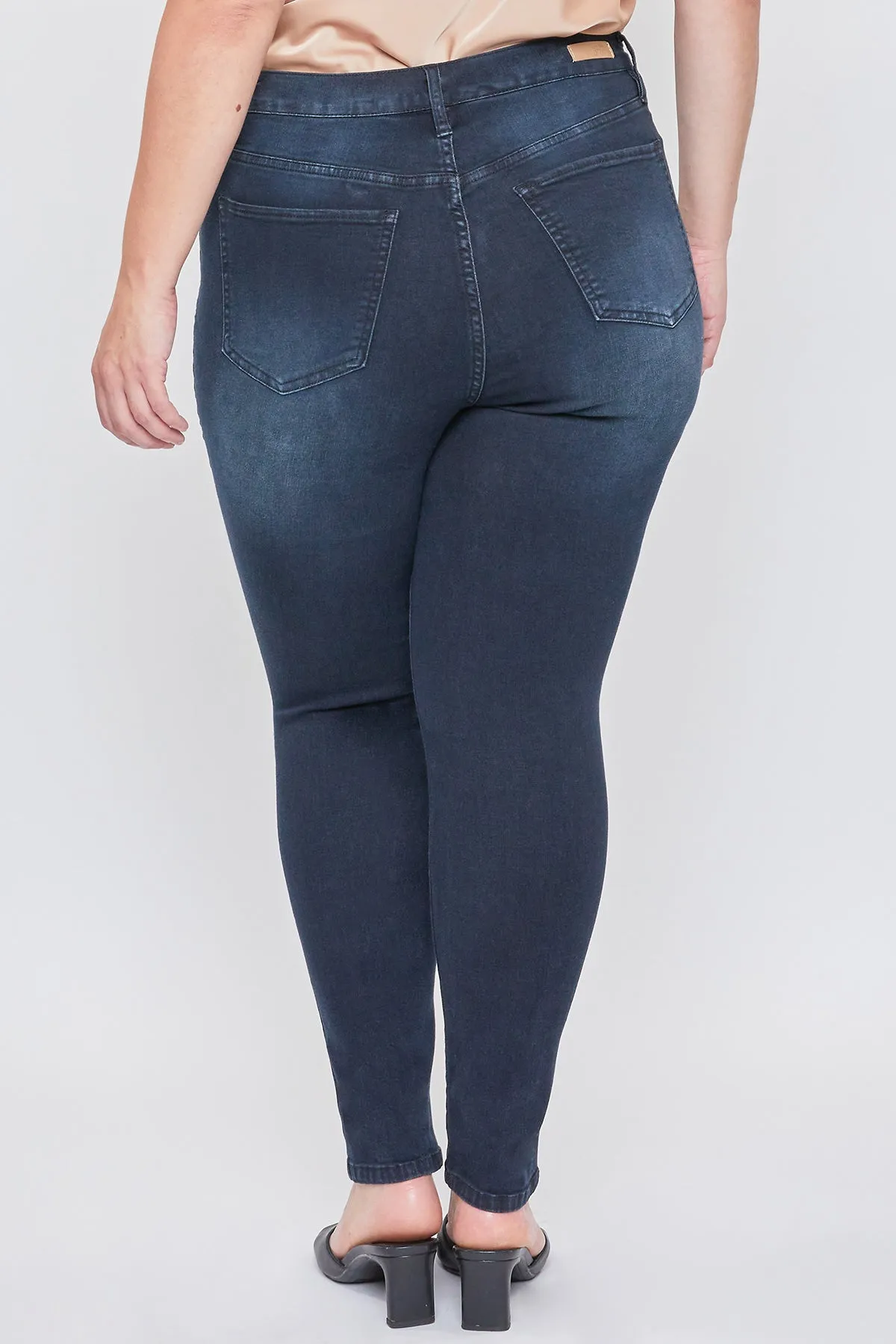 Missy Plus Women’S Plus High-Rise Basic 1-Button Skinny Jean, Pack Of 10