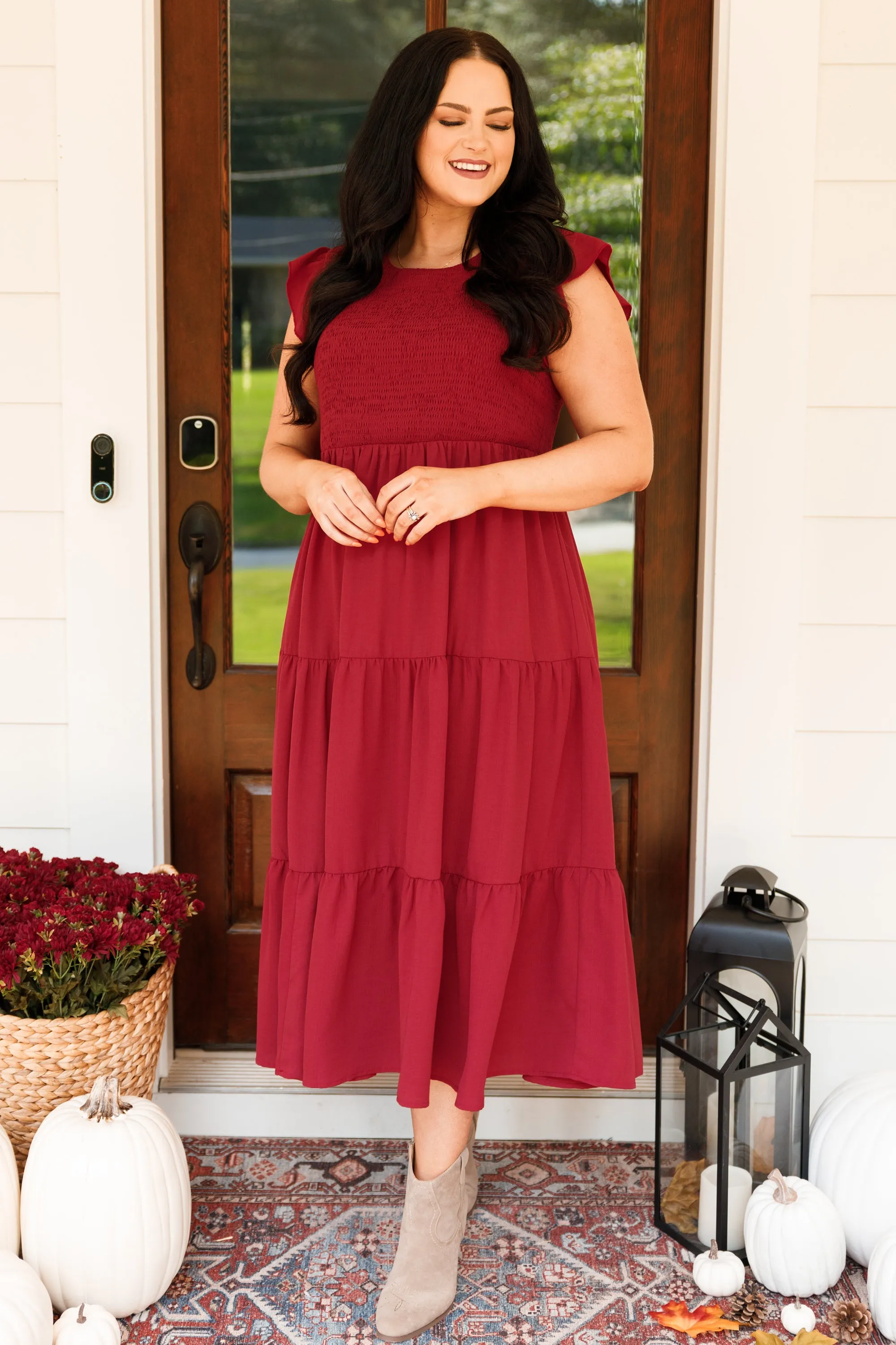 Our Sweet Memories Dress, Wine