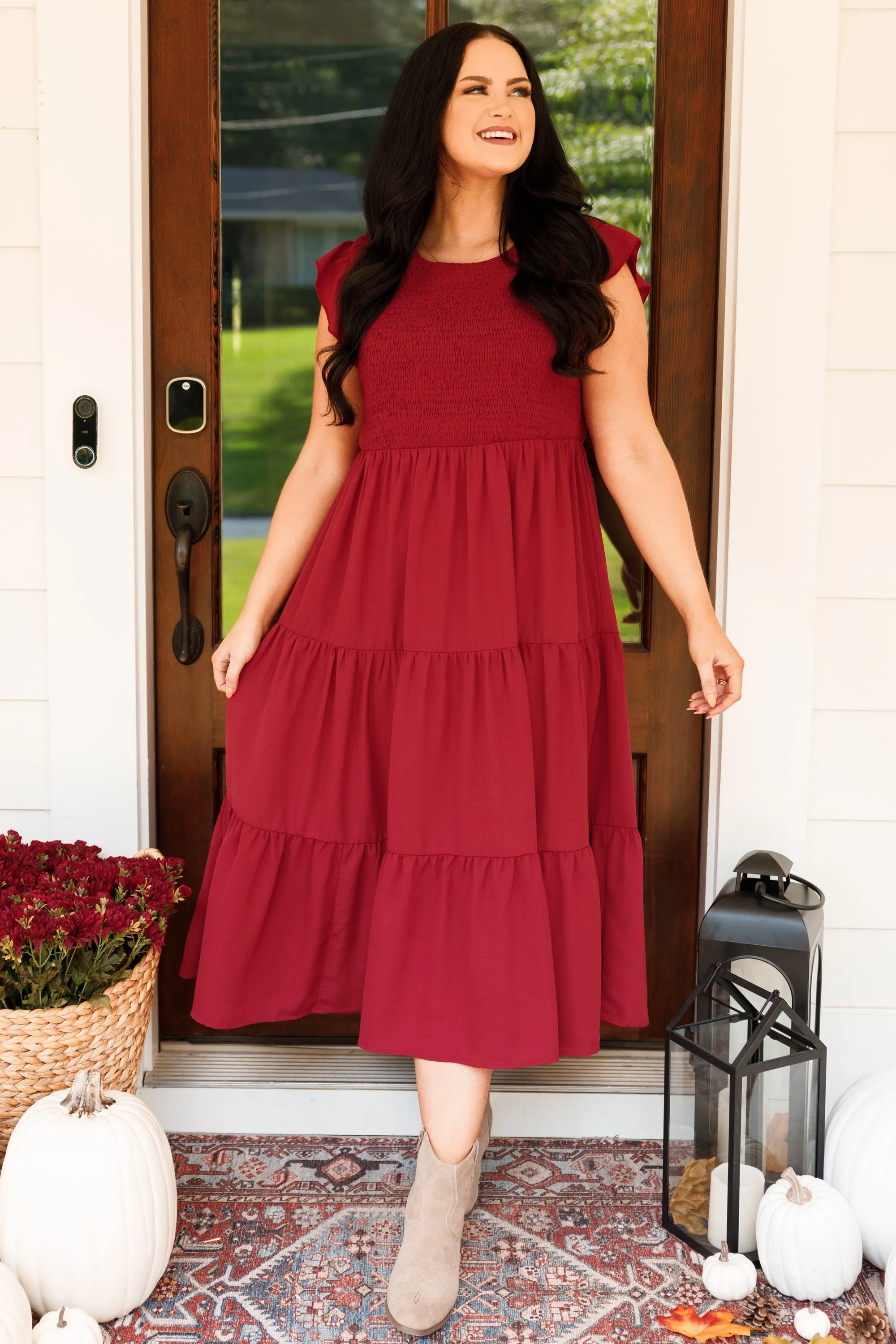 Our Sweet Memories Dress, Wine