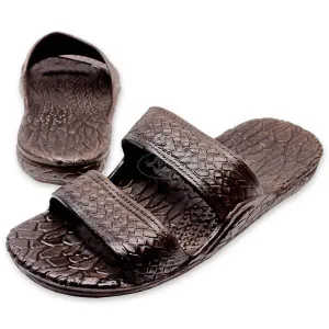 Pali Hawaiian Two Strap Dark Brown Sandals