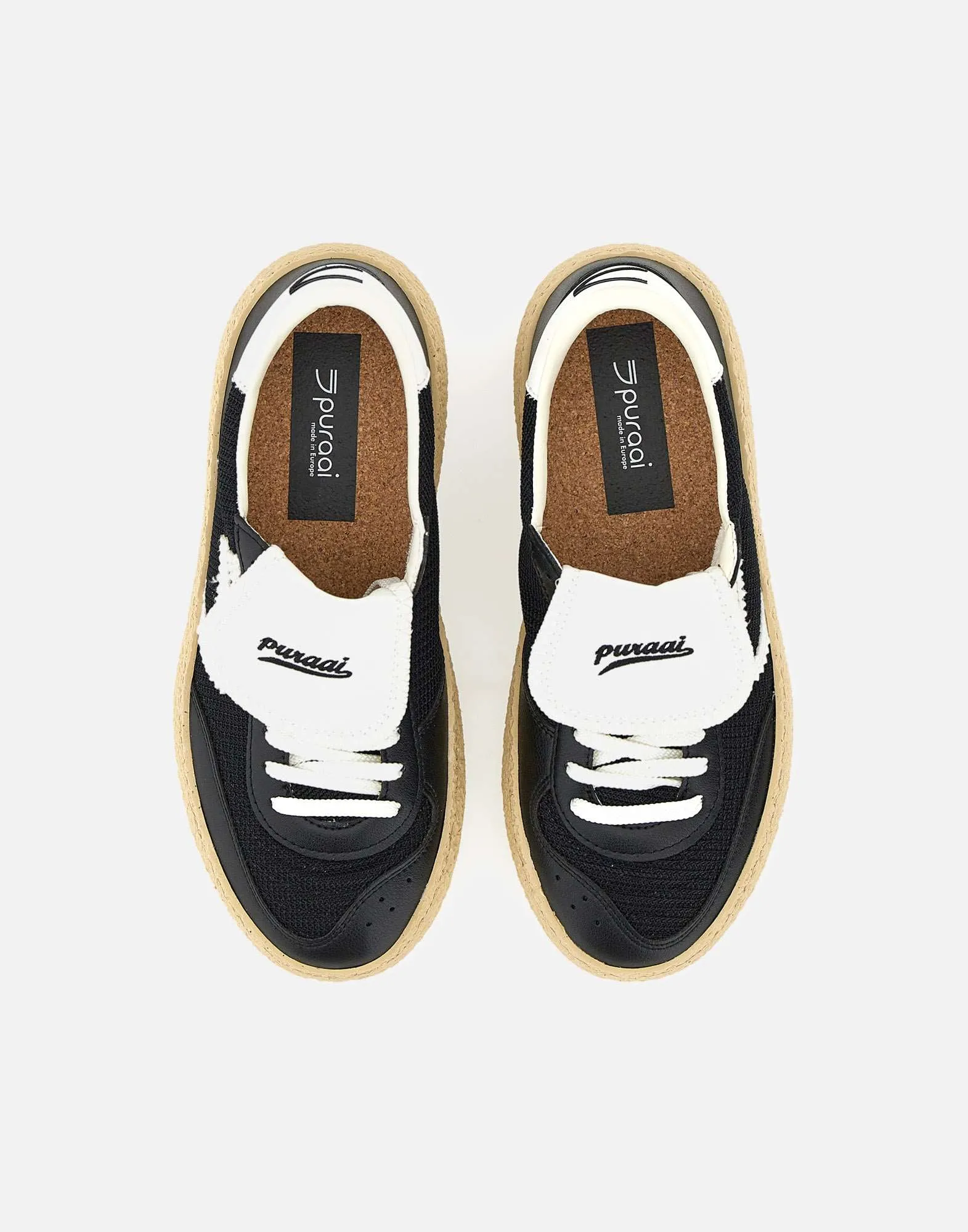 Puraai Polly Tab 4.05 Black Sneakers