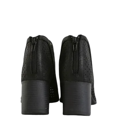Qupid CORE-27 Cut Out Peep Toe Bootie