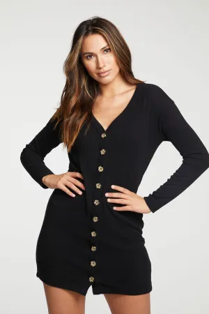 Recycled Love Rib Button Down Cardigan Dress