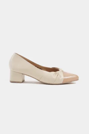 Two-Toned Twisted Pointed Toe Sandals