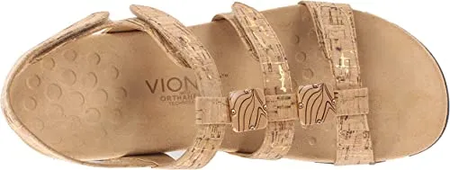 Vionic Womens Amber Sandals Gold Cork