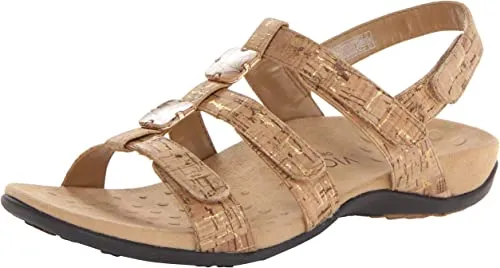 Vionic Womens Amber Sandals Gold Cork