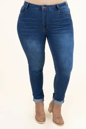 Watching Wonders Jeggings, Dark Wash